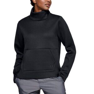 Under Armour Womens Fleece Sweater Medium Pullover Turtleneck Coldgear Loose EUC